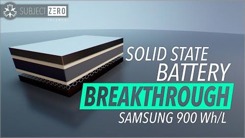 Breakthrough Solid State Battery - 900 Wh/L Samsung [2020]